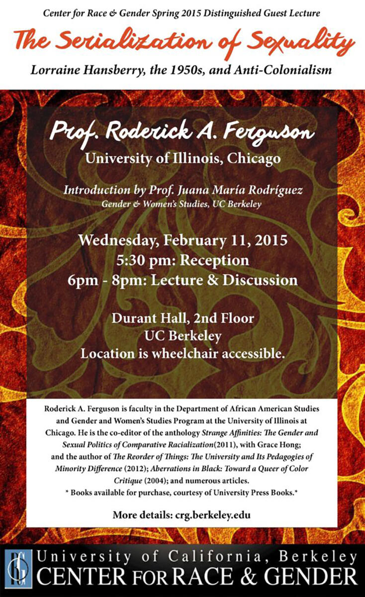 Event flyer for February 11, 2015 Distinguished Guest Lecture