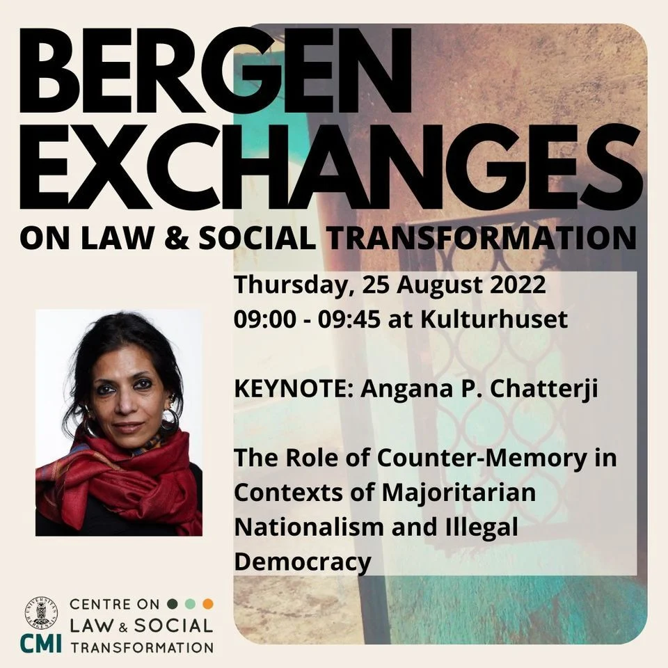 Bergen Exchange Flyer with photo of Angana