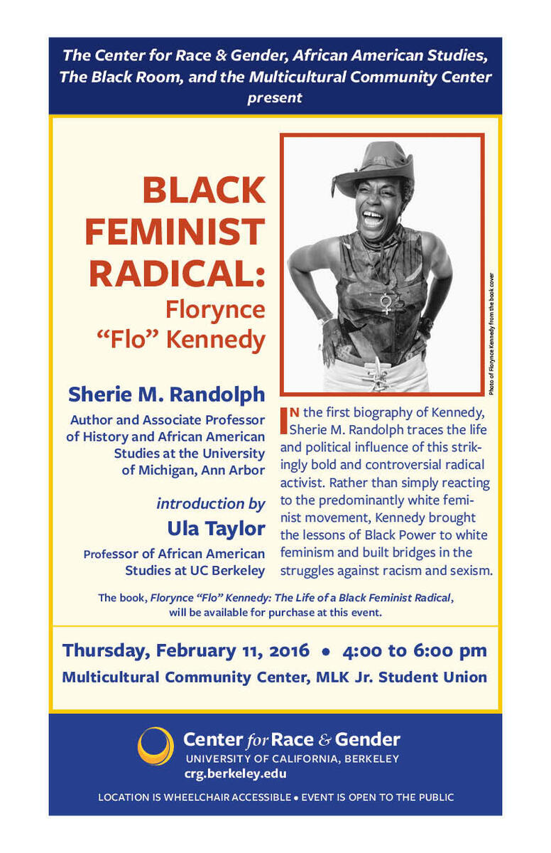 Flyer for 2-11-2016 Black Feminist Radical Event