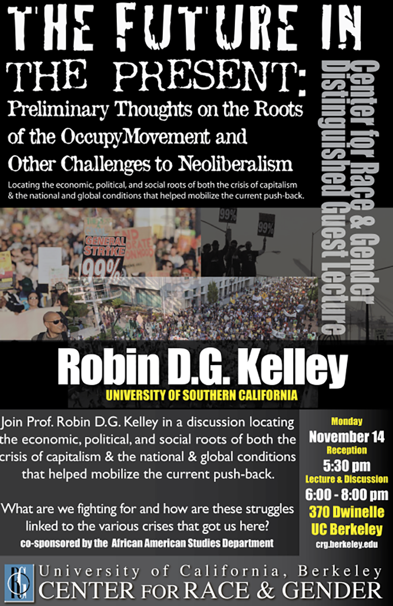 Event flyer for November 11, 2011 CRG Distinguished Guest Lecture