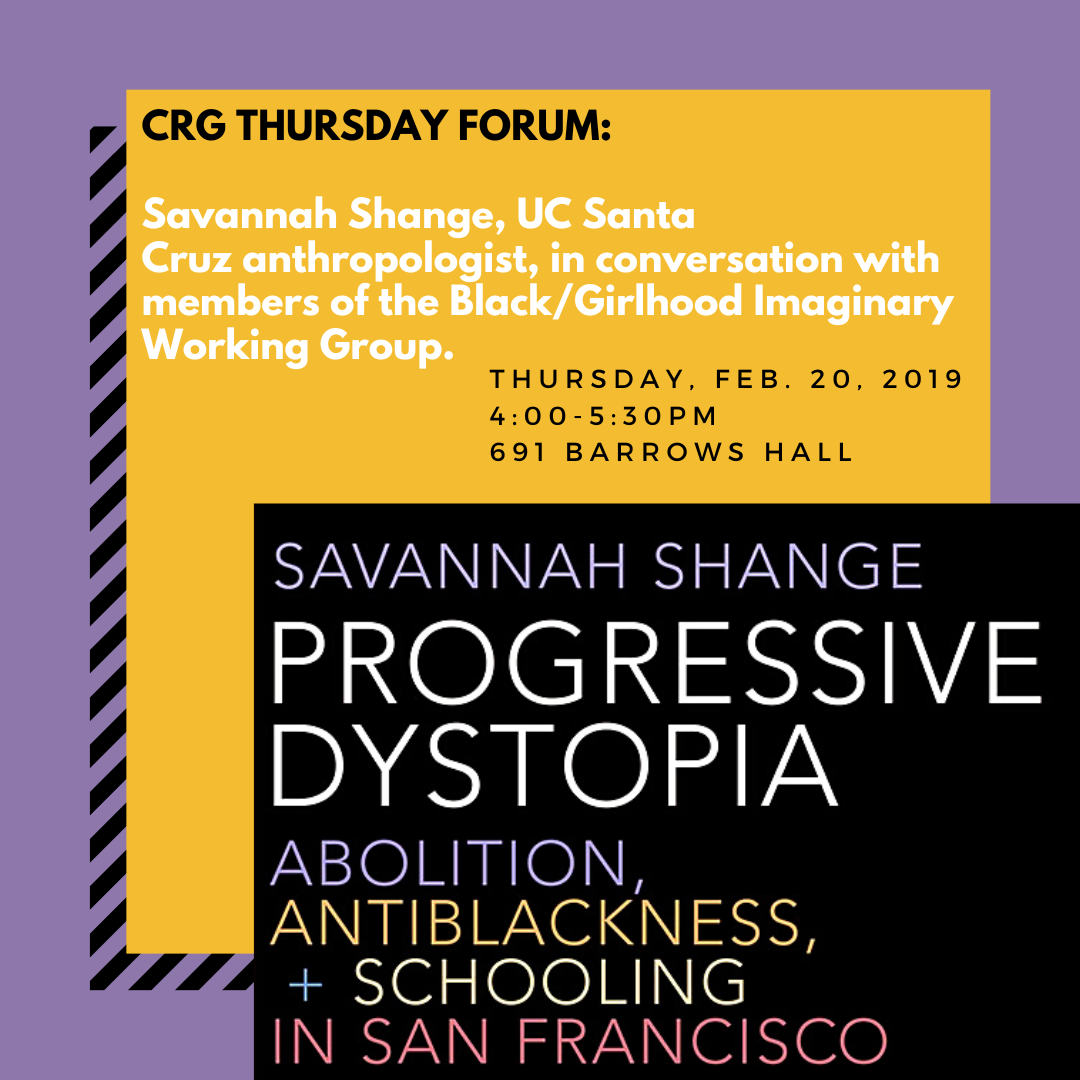 Flyer for 2-19-2020 CRG Forum