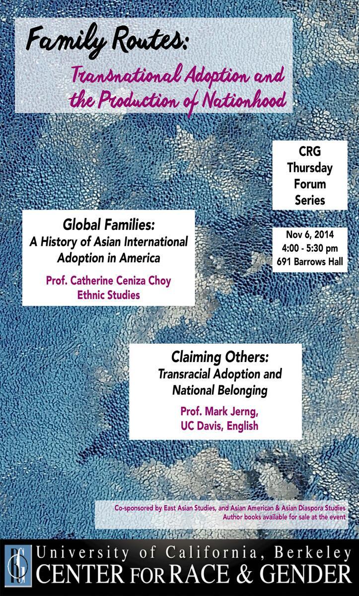 Flyer for 11-6-2014 CRG Forum