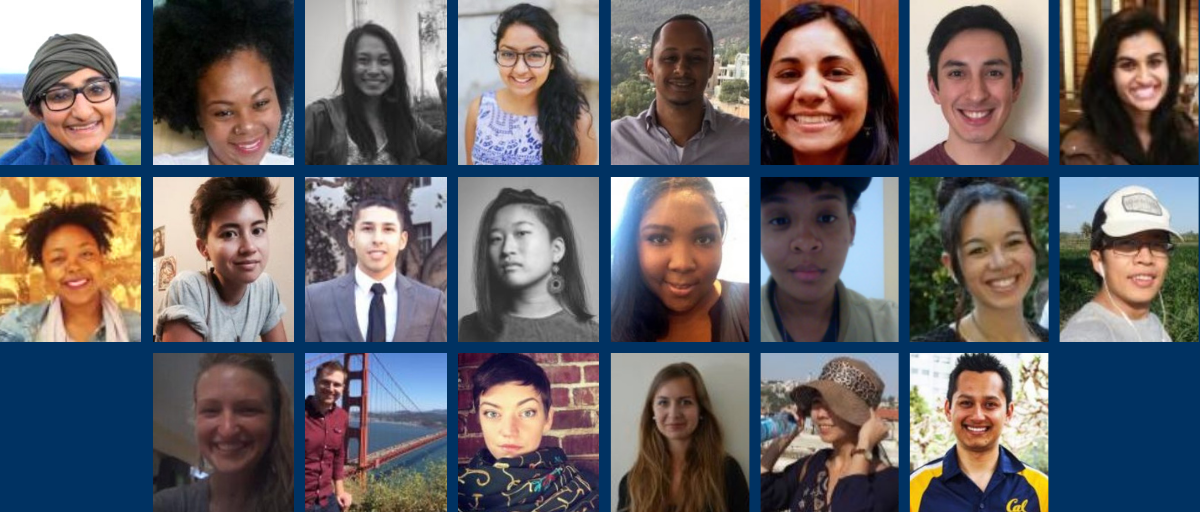 Grid with photos of AY 2015 - 2016 CRG Student Research Grantees