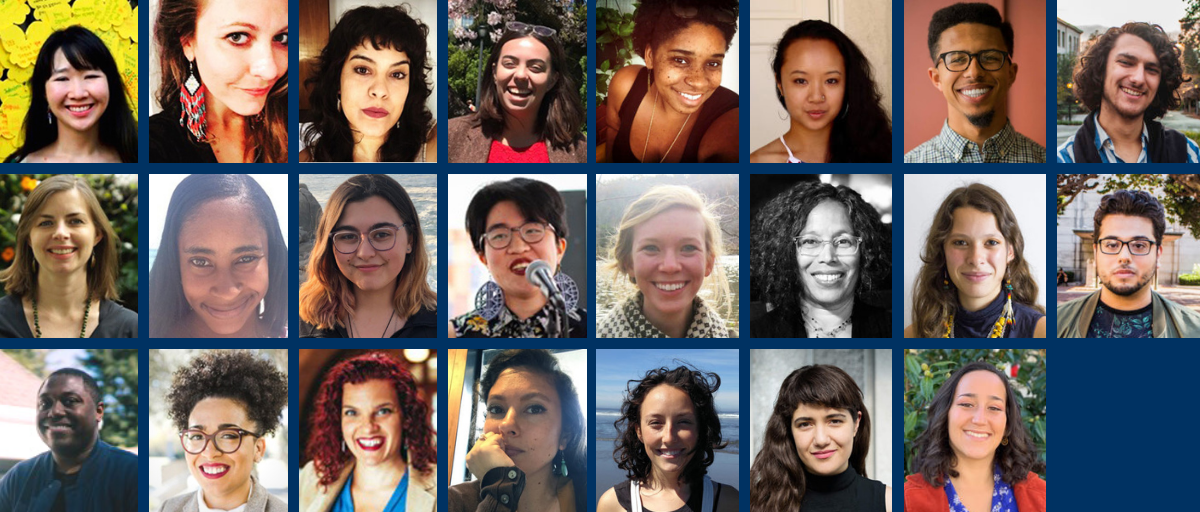 Grid with photos of AY 2018 - 2019 CRG Student Research Grantees