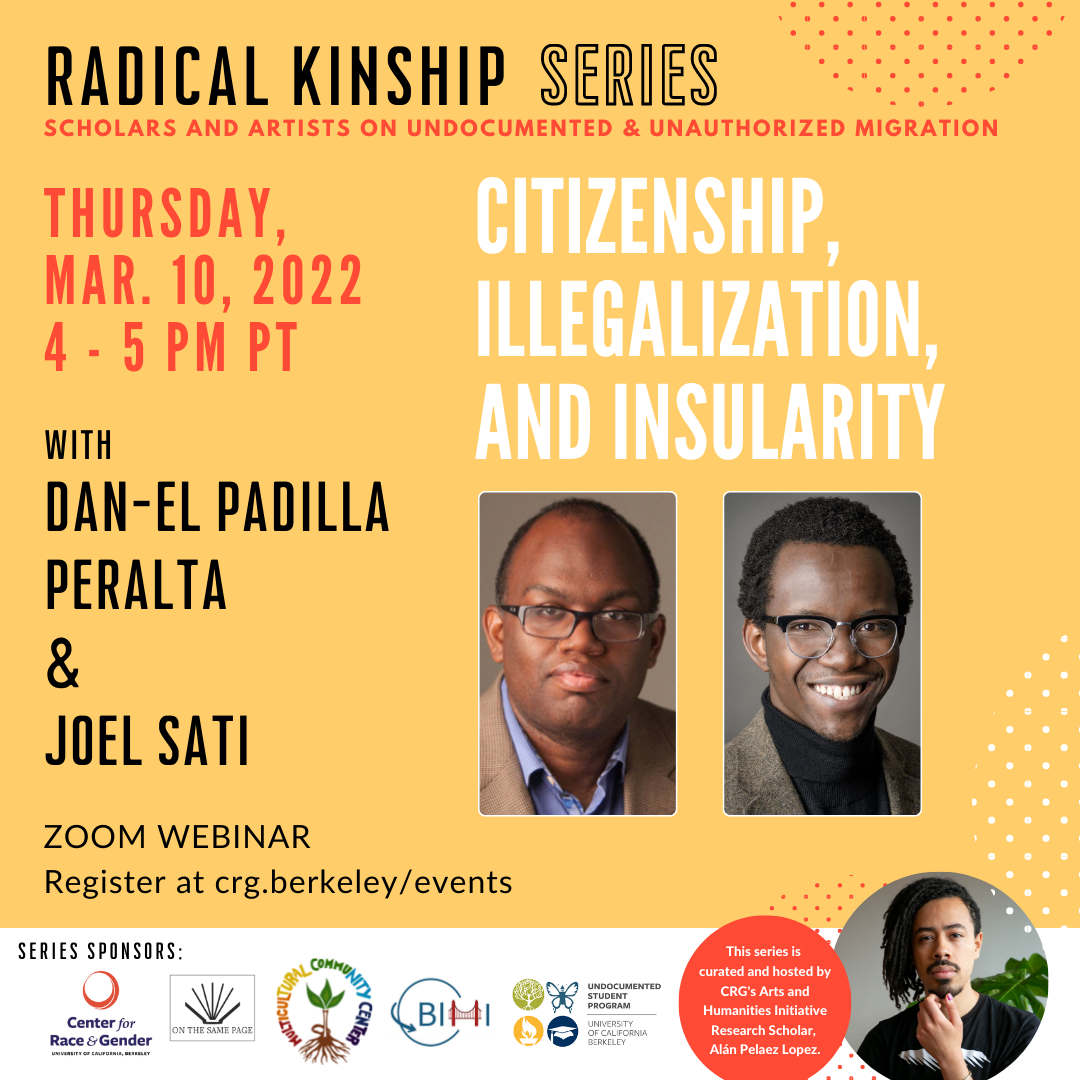 Event flyer for March 10, 2022 Radical Kinship Series