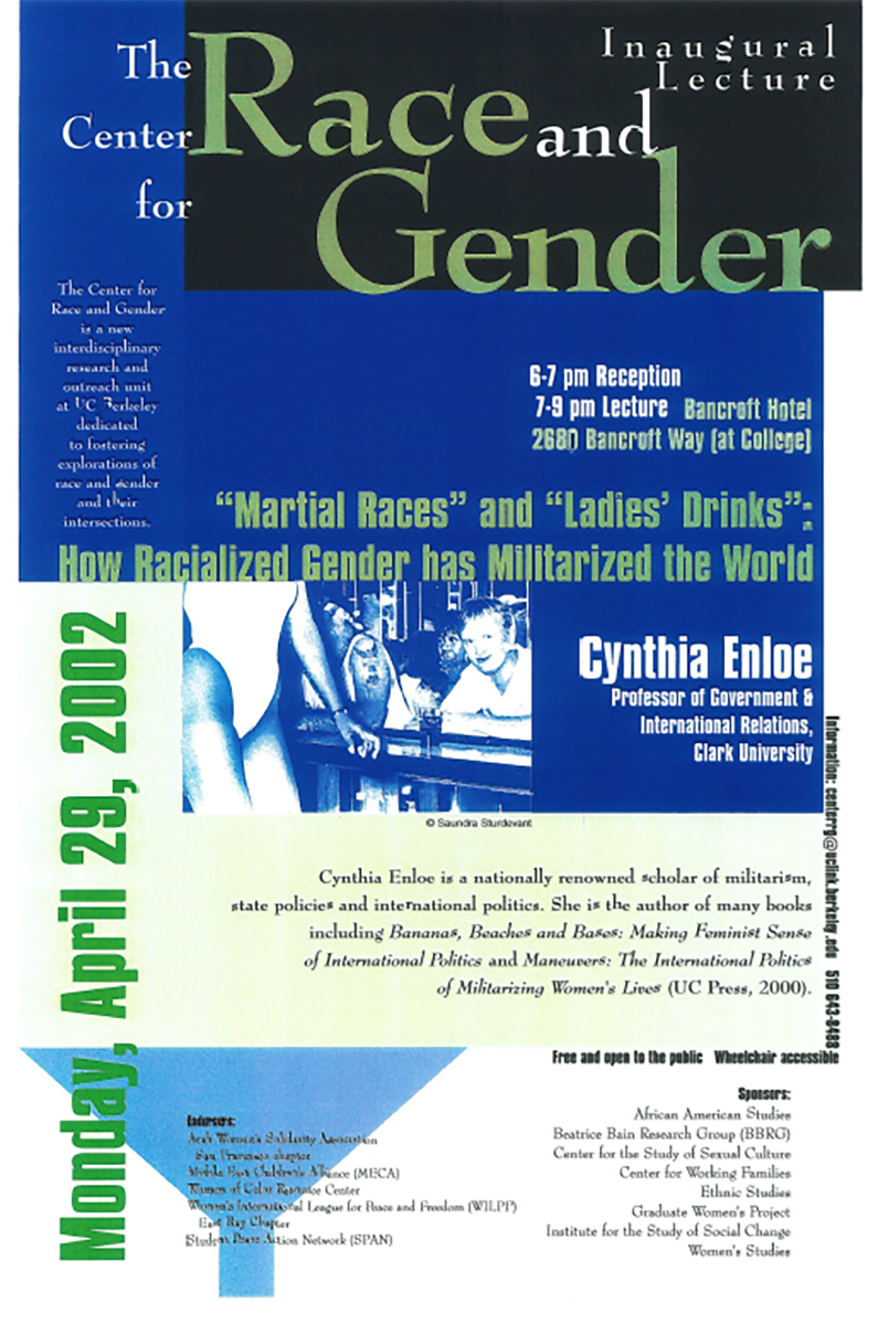 Event flyer for April 29, 2002, Inaugural Distinguished Guest Lecture