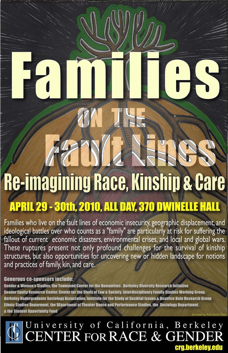 Event flyer for Spring 2010 Families on Faultlines