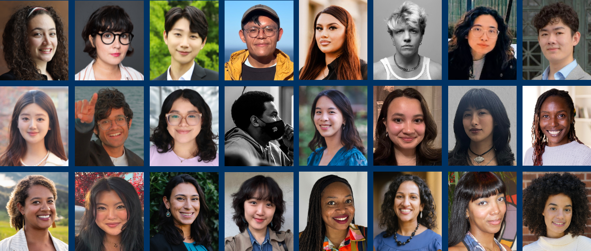 Grid collage of AY 2024-2025 CRG Student Research Grantees