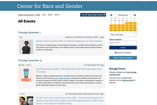 Example Calendar with event image and details